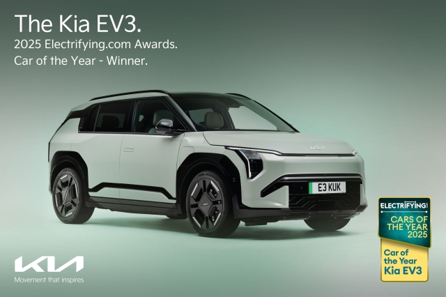 Kia EV3 named Car of the Year at 2025 Electrifying.com Awards